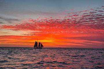 Key west sunset van Marcel Wagenaar