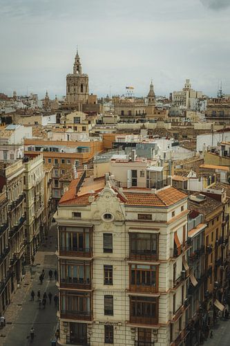 Valencia van bovenaf: Historische daken en torens