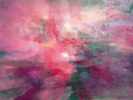 Where the red sun breaks through the greenery by Annette Schmucker