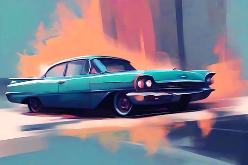 Schéma d'illustration de voiture sur Nz Art