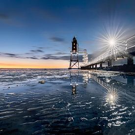 Wattenmeer Leuchtturm  von Voss Fine Art Fotografie