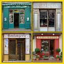 Collage van antieke Franse winkelpuien (type B) von Gert van Santen Miniaturansicht