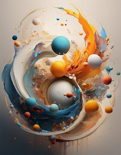 Art colours in art pattern