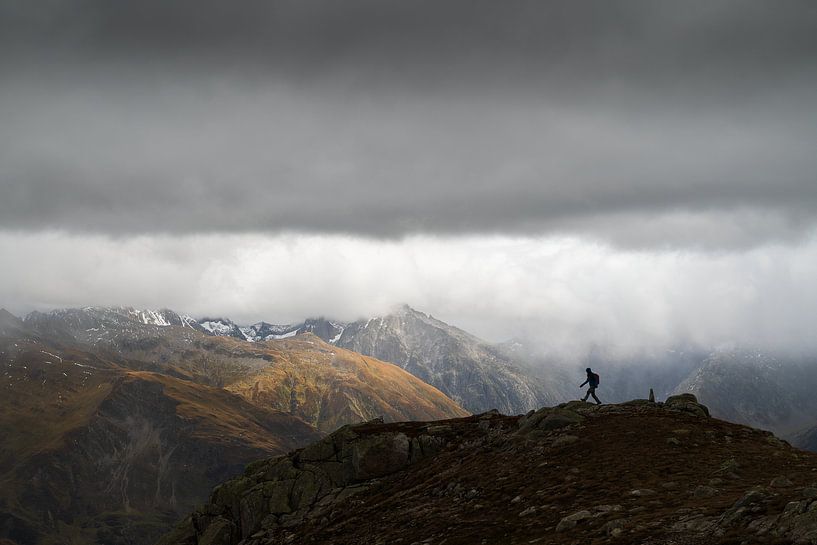 Storm over the Grimsel Pass - Hiking in the Highlands by José IJedema