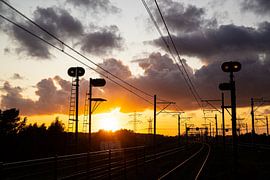 Sunset over the track by Stefan Verkerk fotografie