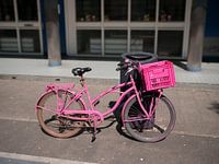 Fel Roze Fiets met rose bak