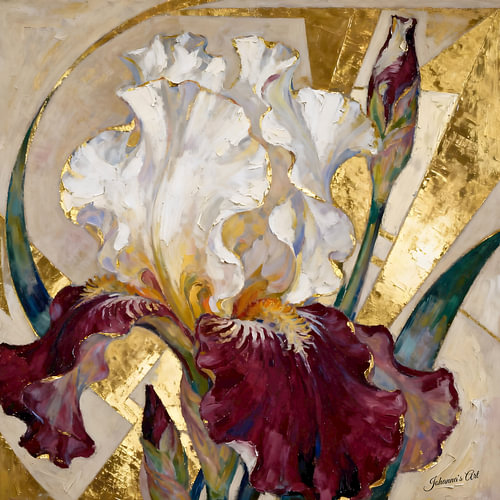 The Golden Poise of an Iris