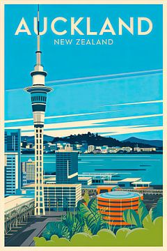 Auckland, Nieuw-Zeeland. van Poster Art Shop