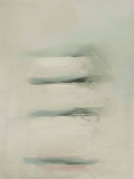 Minimalisme, modern abstract in pastelkleuren van Japandi Art Studio