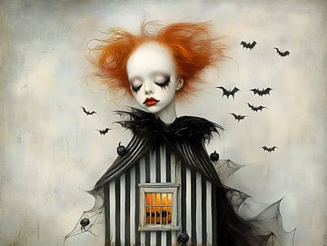 Het Halloween pompoenhuis van Heike Hultsch