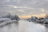 De boezem bij Groot Ammers op een mooie winterdag