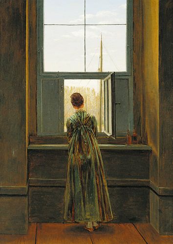 Caspar David Friedrich - Vrouw aan het raam (gezien bij vtwonen)