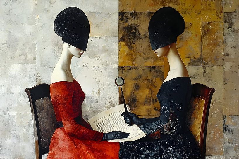 Two ladies in the reading circle by Heike Hultsch