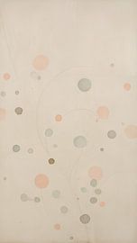 Abstracte bloemen op crèmekleurig van Kristin M