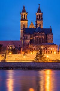 Magdeburg am Abend