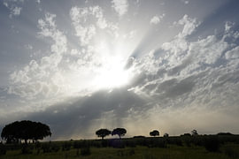 Erleuchtung über dem Alentejo in Portugal von Tobias Reißing