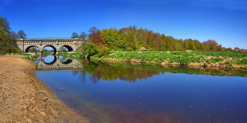 Voetgangersbrug panorama van Edgar Schermaul
