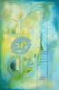 Abstract, groen, geometrische vormen - 2 van Joriali Abstract thumbnail