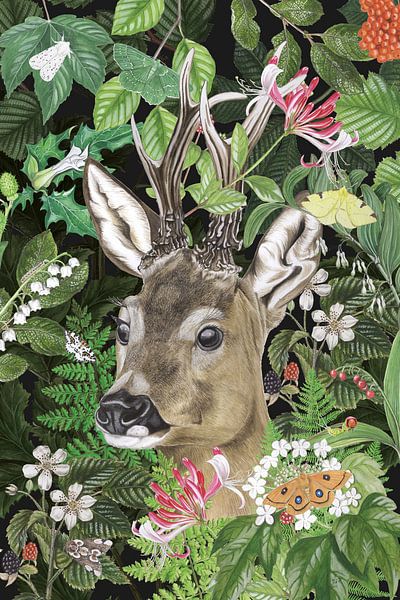 Ree dans la nature par Jasper de Ruiter