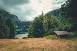 Tranquillity at Freibergsee — A mountain hut by the lake
