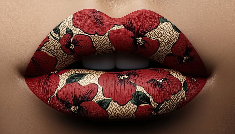 Lips of flowers panorama by TheXclusive Art