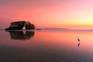 Zonsondergang bij de Natural Bridge-2, Rob Li van 1x