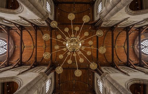 Het plafond van de Laurenskerk in Rotterdam