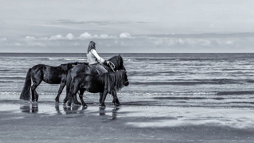 Aan het strand Noordwijk aan Zee van HvNunenfoto