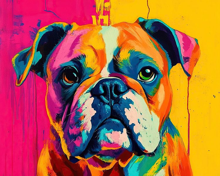 Garten Abstrakte Hundekunst von Abstraktes Gemälde