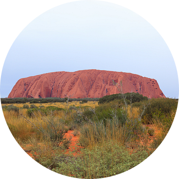 Uluru, of Ayers Rock, Noordelijk Territorium, Australië van Henk van den Brink