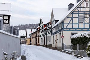 Herleshausen Fachwerkhäuser im Winter