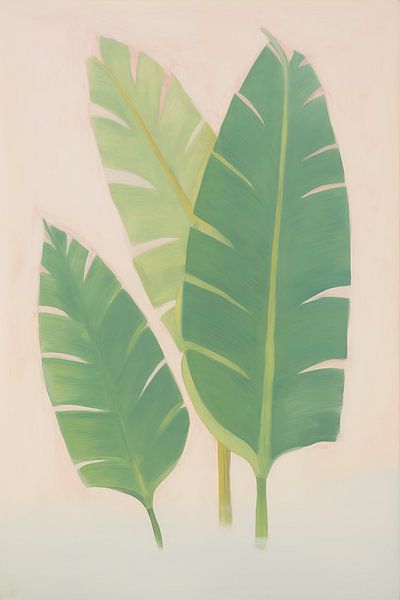Pastel palm leaves by Whale & Sons