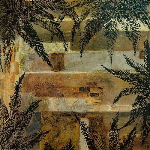 Dschungel aus Palmen, Leinwand 1 von Suzette Bakker