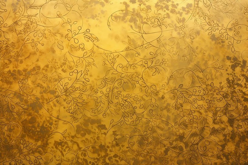 Motifs de feuilles d'or par Whale & Sons