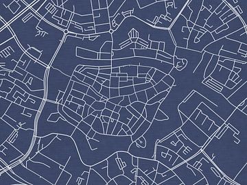Map of Zwolle Centrum in Royal Blue by Map Art Studio