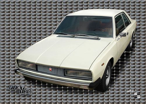 Fiat 130 Coupé with mirror (Originalfarbe)