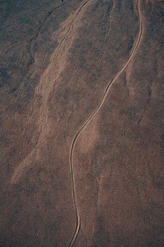 Woestijnlijnen in de Namib in Namibië, Afrika van Patrick Groß