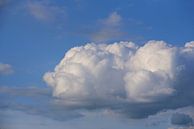 Eine weiße Wolke vor blauem Himmel von Ulrike Leone Miniaturansicht