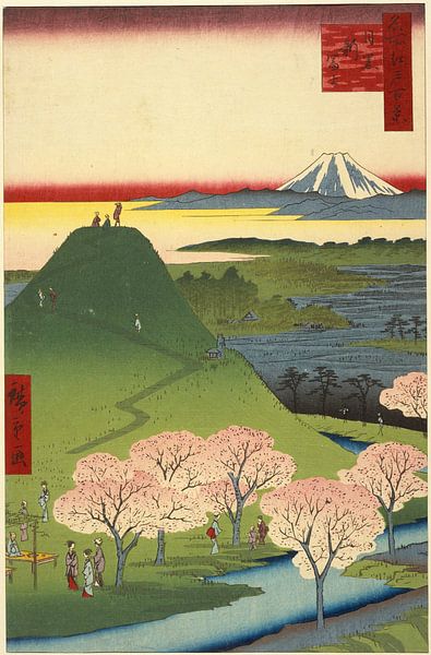 Utagawa Hiroshige.  One Hundred Famous Views of Edo van 1000 Schilderijen