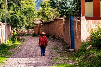 Traditionele man in Sacred Valley, Peru