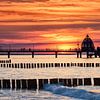 Seabridge Zingst in de zonsondergang van Tilo Grellmann | Photography