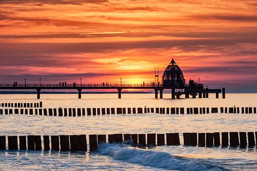 Seabridge Zingst au coucher du soleil