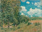 De weg van Versailles naar Saint-Germain, Alfred Sisley van Meesterlijcke Meesters thumbnail