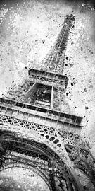 Monochrome Art EIFFEL TOWER by Melanie Viola