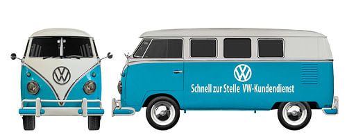 VW bus panel van auto repair shop