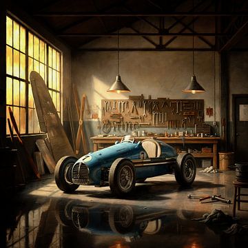 1952 Gordini T16 in Vintage Workshop by Jan Keteleer