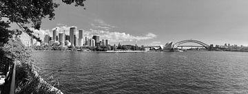Sydney Panorama black and white by Leonie Pereboom