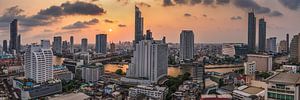 Bangkok im Dunst von FineArt Panorama Fotografie Hans Altenkirch