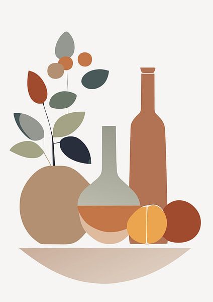 Still life with fruit (01) by Sabine Minten