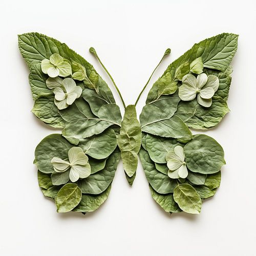 Vlinder van bloemblaadjes